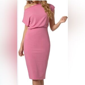 Elegant Pink Women's Dress